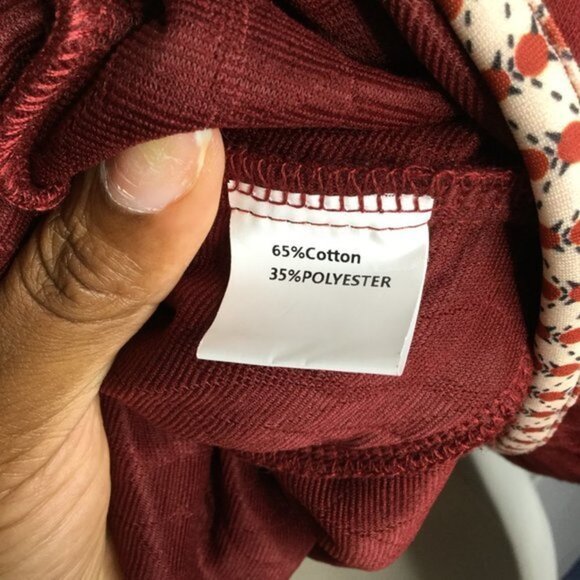 Jimmy Yoo Burgundy Stripe Hooded Swing Coat Size Medium Embroidered - Picture 11 of 11